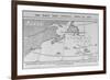 Titanic Location Map-null-Framed Giclee Print