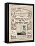 Titanic Sinking, Music Sheet 1912-null-Framed Stretched Canvas