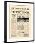 Titanic Sinks-The Vintage Collection-Framed Premium Giclee Print