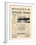 Titanic Sinks-The Vintage Collection-Framed Art Print