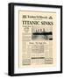 Titanic Sinks-The Vintage Collection-Framed Premium Giclee Print