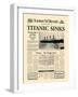 Titanic Sinks-The Vintage Collection-Framed Premium Giclee Print