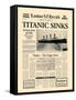 Titanic Sinks-The Vintage Collection-Framed Stretched Canvas