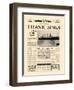 Titanic Sinks-The Vintage Collection-Framed Art Print