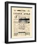 Titanic Sinks-The Vintage Collection-Framed Art Print