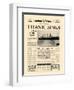 Titanic Sinks-The Vintage Collection-Framed Art Print