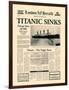 Titanic Sinks-The Vintage Collection-Framed Art Print