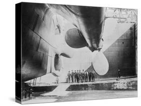 Titanic to be launched from Belfast, 1911-null-Stretched Canvas
