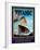 Titanic White Star Line Travel Poster 1-Jack Dow-Framed Giclee Print