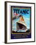 Titanic White Star Line Travel Poster 1-Jack Dow-Framed Giclee Print