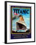 Titanic White Star Line Travel Poster 1-Jack Dow-Framed Giclee Print