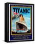 Titanic White Star Line Travel Poster 1-Jack Dow-Framed Stretched Canvas