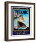 Titanic White Star Line Travel Poster 1-Jack Dow-Framed Premium Giclee Print