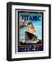 Titanic White Star Line Travel Poster 1-Jack Dow-Framed Premium Giclee Print