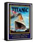 Titanic White Star Line Travel Poster 1-Jack Dow-Framed Stretched Canvas