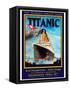 Titanic White Star Line Travel Poster 1-Jack Dow-Framed Stretched Canvas