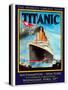 Titanic White Star Line Travel Poster 1-Jack Dow-Stretched Canvas