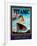 Titanic White Star Line Travel Poster 1-Jack Dow-Framed Giclee Print