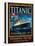 Titanic White Star Line Travel Poster 2-Jack Dow-Stretched Canvas