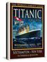 Titanic White Star Line Travel Poster 2-Jack Dow-Stretched Canvas