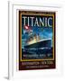 Titanic White Star Line Travel Poster 2-Jack Dow-Framed Giclee Print