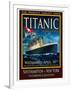 Titanic White Star Line Travel Poster 2-Jack Dow-Framed Premium Giclee Print