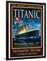 Titanic White Star Line Travel Poster 2-Jack Dow-Framed Giclee Print