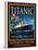 Titanic White Star Line Travel Poster 2-Jack Dow-Stretched Canvas