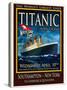 Titanic White Star Line Travel Poster 2-Jack Dow-Stretched Canvas