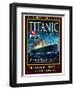 Titanic White Star Line Travel Poster 2-Jack Dow-Framed Giclee Print