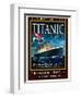 Titanic White Star Line Travel Poster 2-Jack Dow-Framed Premium Giclee Print