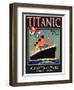 Titanic White Star Line Travel Poster 3-Jack Dow-Framed Giclee Print