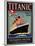 Titanic White Star Line Travel Poster 3-Jack Dow-Mounted Giclee Print