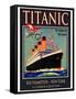 Titanic White Star Line Travel Poster 3-Jack Dow-Framed Stretched Canvas