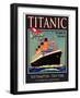 Titanic White Star Line Travel Poster 3-Jack Dow-Framed Giclee Print