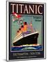 Titanic White Star Line Travel Poster 3-Jack Dow-Mounted Giclee Print