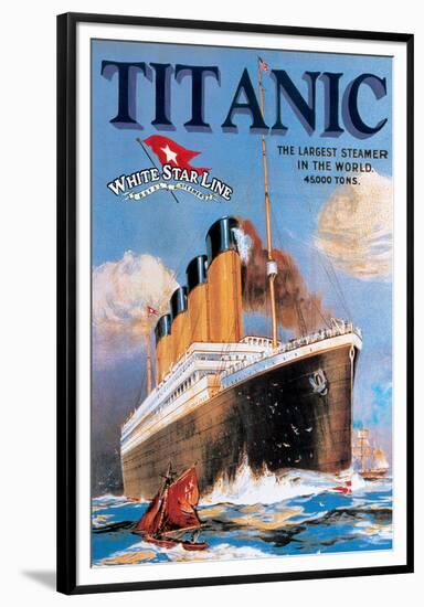 Titanic White Star Line-null-Framed Premium Giclee Print