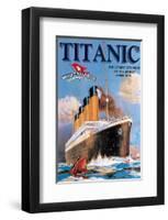 Titanic White Star Line-null-Framed Art Print