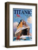 Titanic White Star Line-null-Framed Art Print