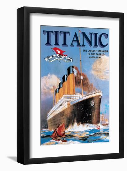 Titanic White Star Line-null-Framed Art Print