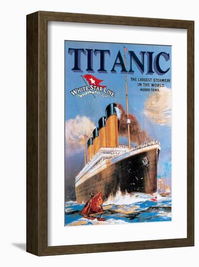 Titanic White Star Line-null-Framed Art Print