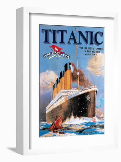 Titanic White Star Line-null-Framed Art Print