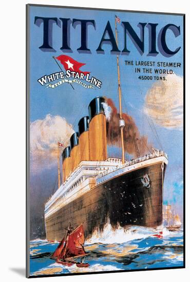 Titanic White Star Line-null-Mounted Art Print