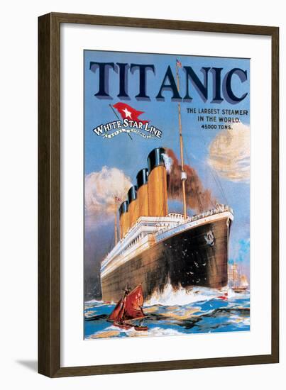 Titanic White Star Line-null-Framed Art Print