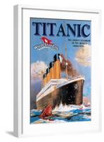 Titanic White Star Line-null-Framed Art Print