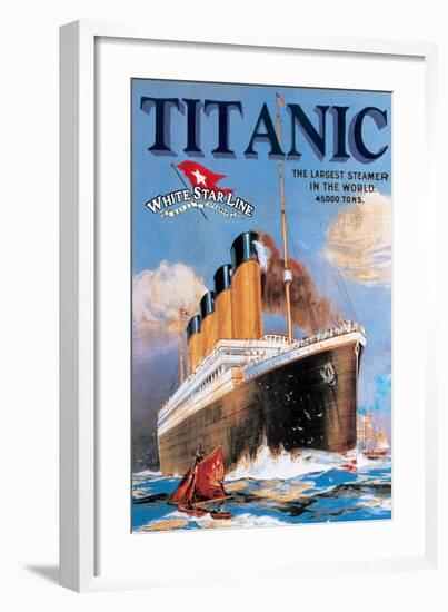 Titanic White Star Line-null-Framed Art Print