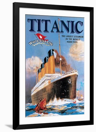 Titanic White Star Line-null-Framed Art Print