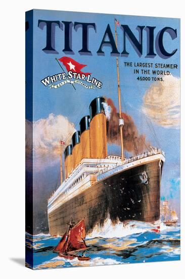 Titanic White Star Line-null-Stretched Canvas