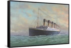 Titanic-Edward Walker-Framed Stretched Canvas