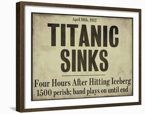 Titanic-null-Framed Giclee Print